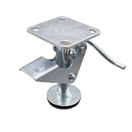 Service Caster 6" Kickbar Floor Truck Lock w/Top Plate SCC-FL600KB